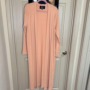 Peach Long Cardigan by New Directions